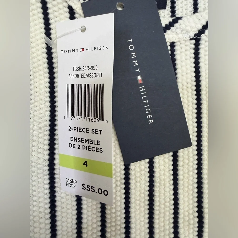 NWT Tommy Hilfiger Girl 4 Nantucket Nautical Set Americana Boat Retails $55 July